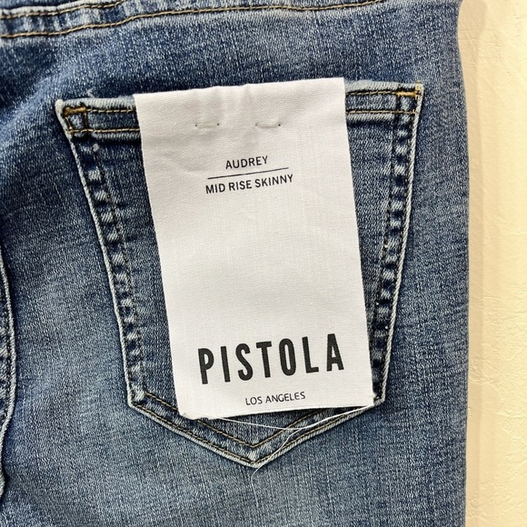 NWT Pistola Audrey Figueroa Crop Mid Rise Skinny Stretch Denim Jeans Size 26 - Picture 8 of 12